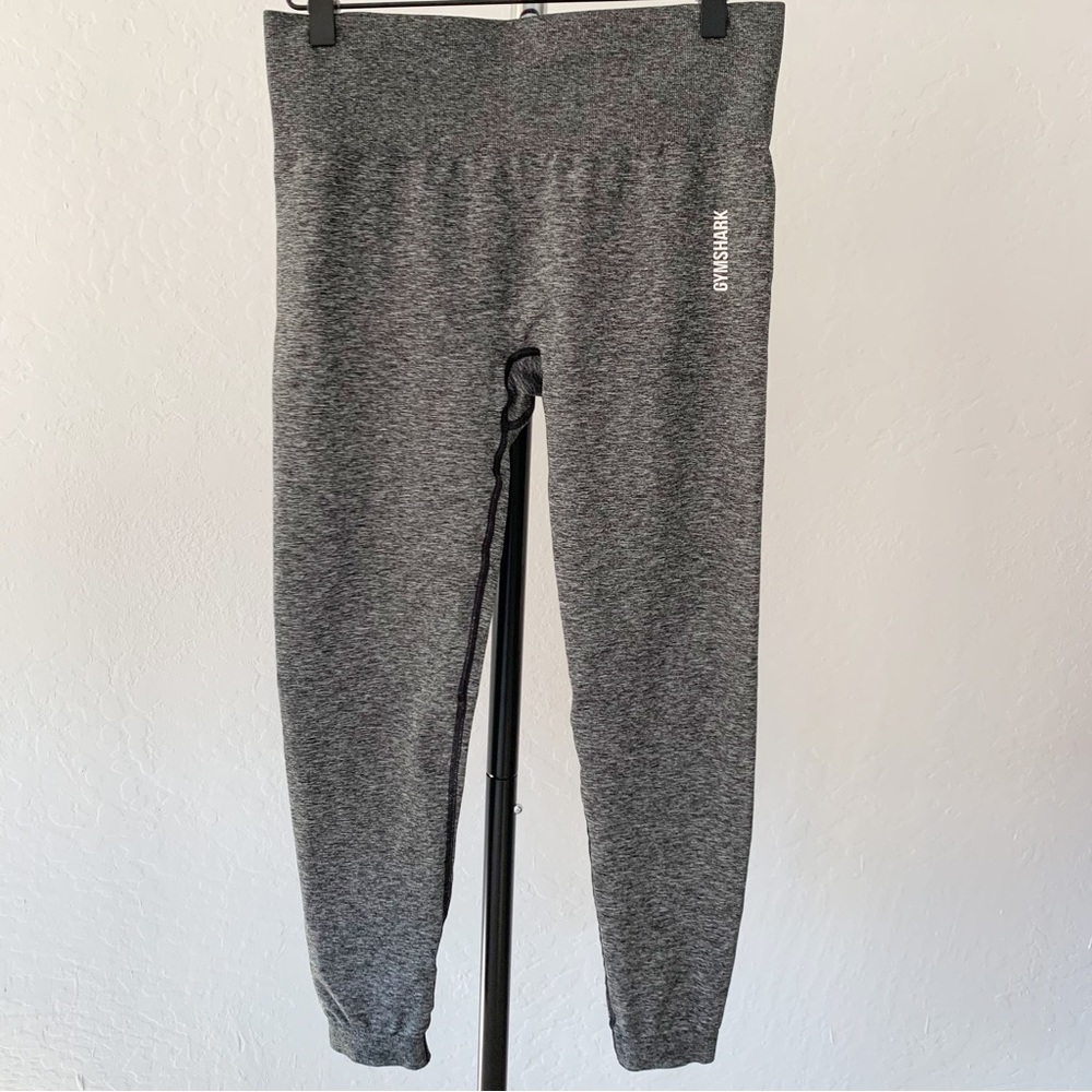 GYMSHARK Women’s Adapt Marl Heather Gray Seamless Leggings | Large